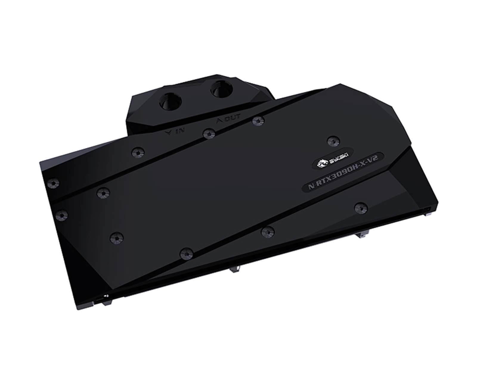 Bykski Full Coverage GPU Water Block and Backplate for AIC Reference RTX  3080/3090 - Version 2 - Black POM (N-RTX3090H-X-V2)