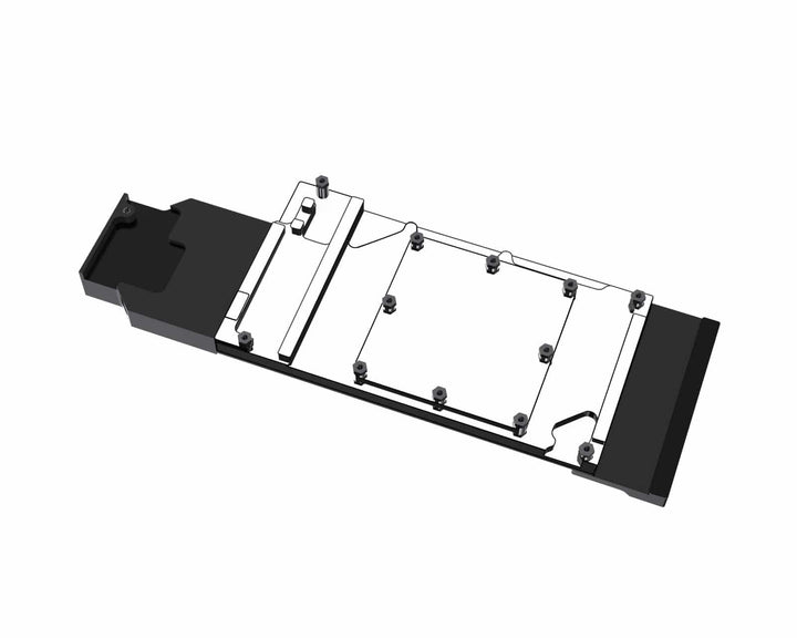 Bykski Metal/POM GPU Water Block and Backplate For NVIDIA TESLA-V100-32G FHHL (N-TESLA-V100-32G-X-V2)