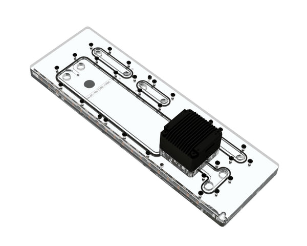 Bykski Distro Plate For NZXT H9 FLOW - PMMA w/ 5v Addressable RGB(RBW)  (RGV-NZXT-H9 FLOW-P)