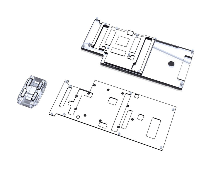 Bykski Full Coverage GPU Water Block w/ Integrated Active Backplate for EVGA RTX 3090 Kingpin (N-EV3090KP-TC)