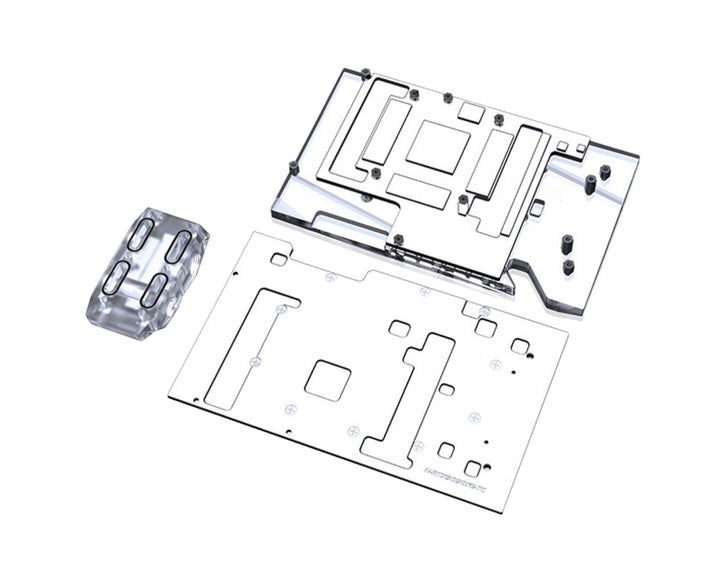 Bykski Full Coverage GPU Water Block w/ Integrated Active Backplate for NVIDIA GeForce RTX 3090 Founders Edition (N-RTX3090FE-TC-V2)