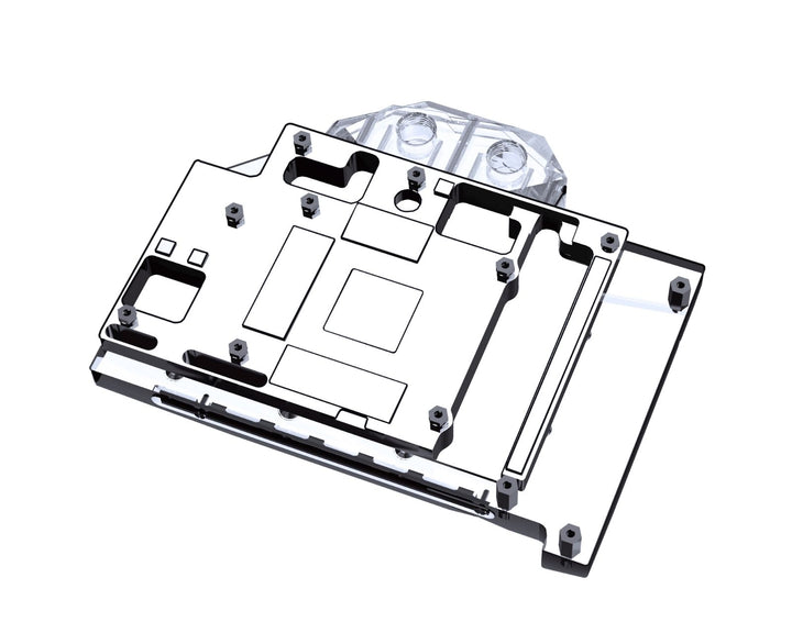 Bykski Full Coverage GPU Water Block and Backplate For MSI GeForce RTX 4070/Ti VENTUS 3X 12G OC (N-MS4070TIVES-X-V2)