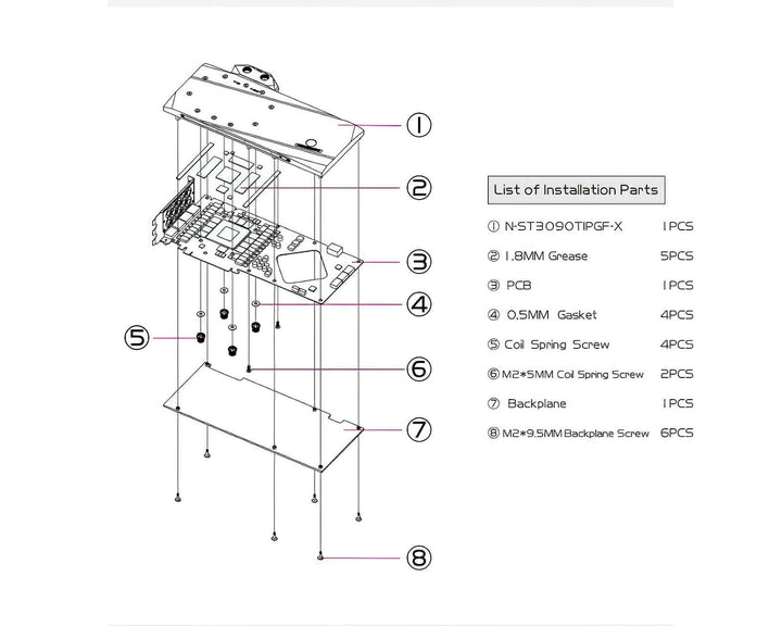 Bykski Full Coverage GPU Water Block and Backplate for Zotac RTX 3090Ti 24G6X PGF OC (N-ST3090TIPGF-X)