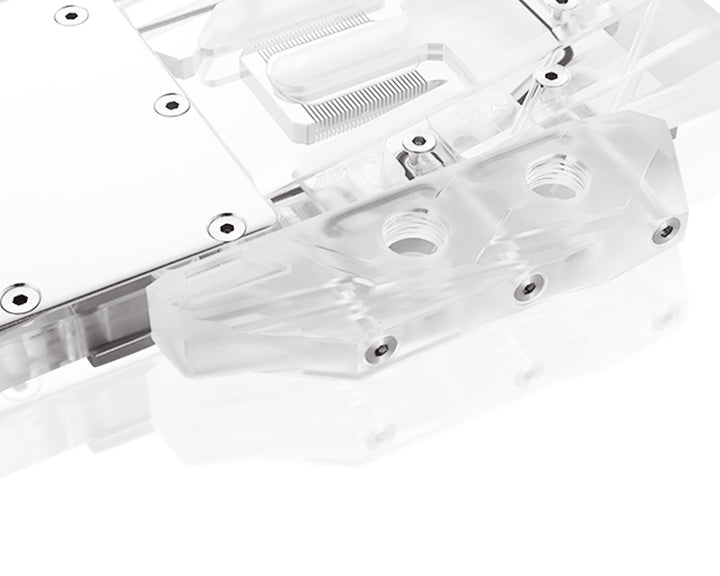 Bykski Full Coverage GPU Water Block for XFX RX 5700 XT - Clear W/ RBW (A-XF5700XTBW-X)