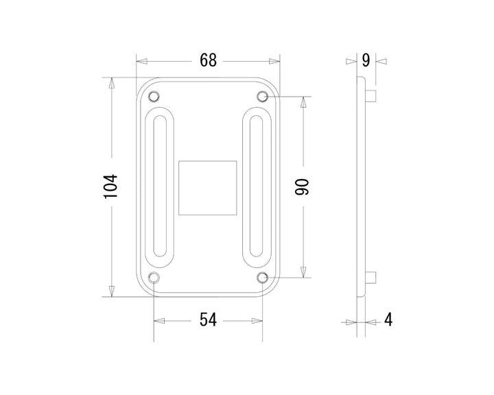 Bykski Premium Backplate For AMD Ryzen CPUs - Socket AM4 Compatibility (B-AM4-BE-632)