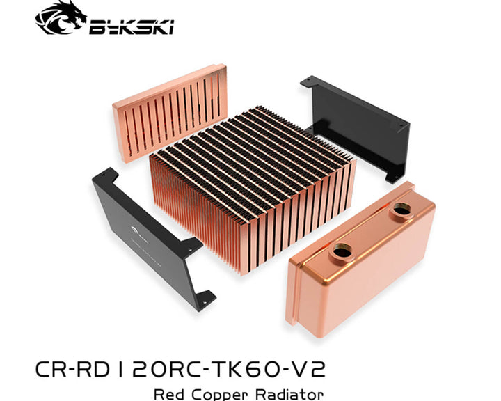 Bykski 120mm x 60mm RC Series Radiator, 120mm x 1, Single Fan (CR-RD120RC-TK60-V2)