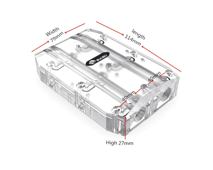 Bykski Triple GPU 40mm SLI/CF Connection Bridge Module Version 3 - Frosted (L4-3WAY)