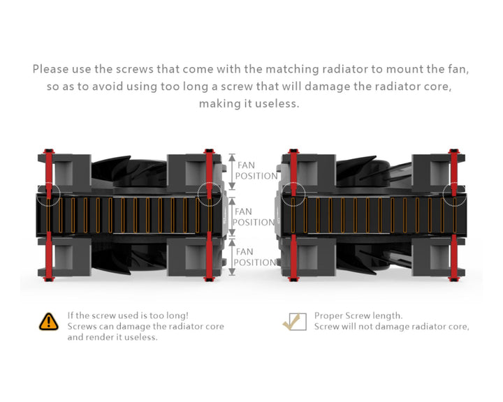 Bykski 80mm x 30mm RC Series Radiator, 80mm x 2, Dual Fan (CR-RD80X2RC-TN)