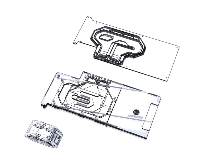 Bykski Full Coverage GPU Water Block w/ Integrated Active Backplate for EVGA RTX 3090 Kingpin (N-EV3090KP-TC)