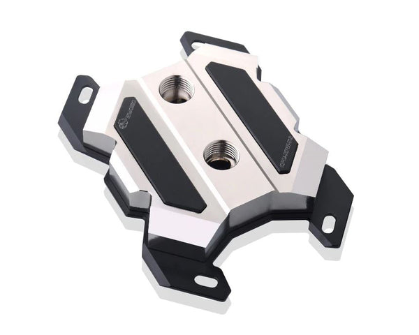 Bykski CPU-XPH-T8 CPU Water Cooling Block - Full Metal - Nickel Plated - Black Accent (AM4 / AM3 / AM2 / FM2 / FM1)