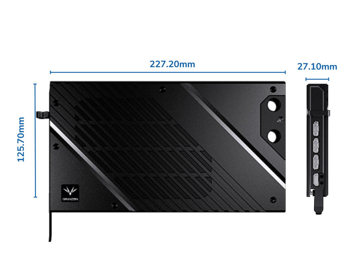 USED:Granzon Full Armor GPU Water Block and Backplate for NVIDIA RTX 4080 Founders Edition (GBN-RTX4080FE)