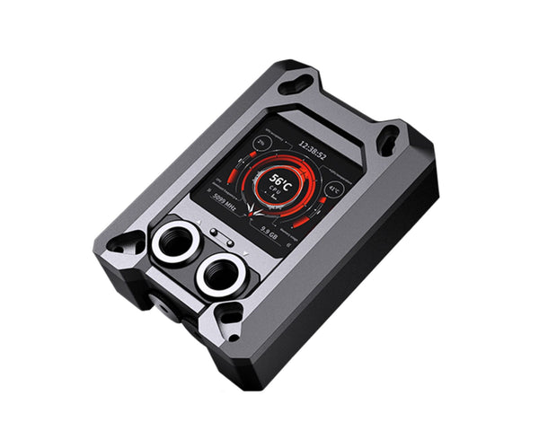 Granzon GAMSC CPU Water Cooling Block w/ Temp Digital Display - Black (AMD AM5 / AM4 / Ryzen 3/5/7/9)