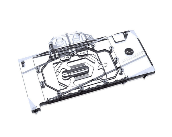 Bykski Full Coverage GPU Water Block and Backplate For ZOTAC GAMING GeForce RTX 4080 16GB Trinity OC White Edition (N-ST4080SRTNOC-X)