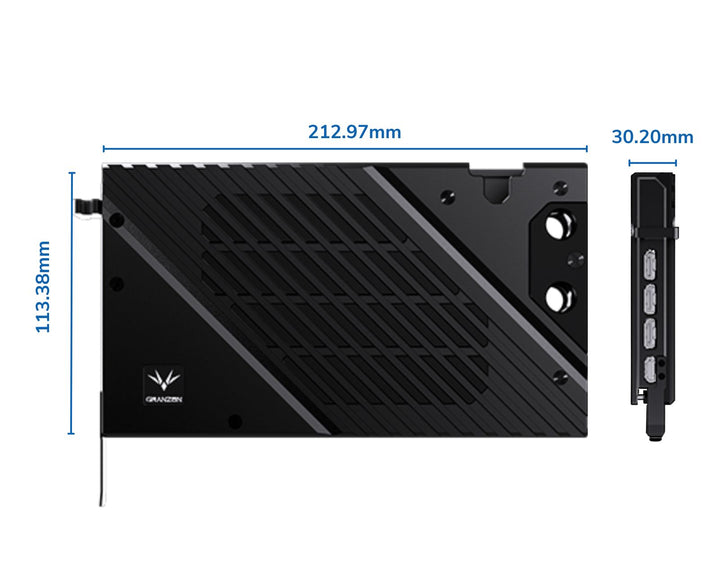 Granzon Full Armor GPU Water Block and Backplate For MSI GeForce RTX 4070Ti VENTUS 3x 12G OC (GBN-MS4070TIVES)