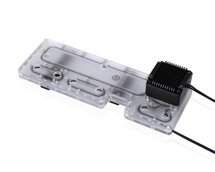 Bykski Distro Plate For Antec DF600 / DP502 - Frosted PMMA w/ 5v Addressable RGB (5v A-RGB LED) (RGV-ANTEC-DF600-P-F-K)