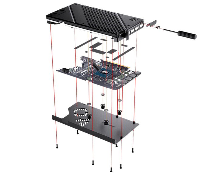 USED:Granzon Full Armor GPU Water Block and Backplate for NVIDIA RTX 4080 Founders Edition (GBN-RTX4080FE)