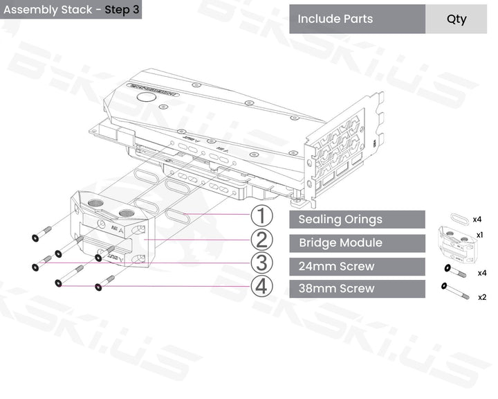 Bykski Full Coverage GPU Water Block w/ Integrated Active Backplate For GIGABYTE AORUS RTX 3080/3080Ti/3090 Xtreme (N-GV3090AORUSXE-TC-V2)