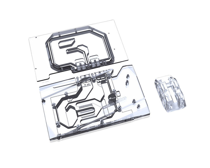 Bykski Full Coverage GPU Water Block w/ Integrated Active Backplate for NVIDIA GeForce RTX 3090 Founders Edition (N-RTX3090FE-TC-V2)