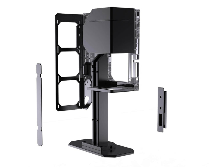 Granzon G10 Liquid Cooling Distro Show Case - Desk Mounted Open-Air Design for High-Performance Cooling - No Thanks