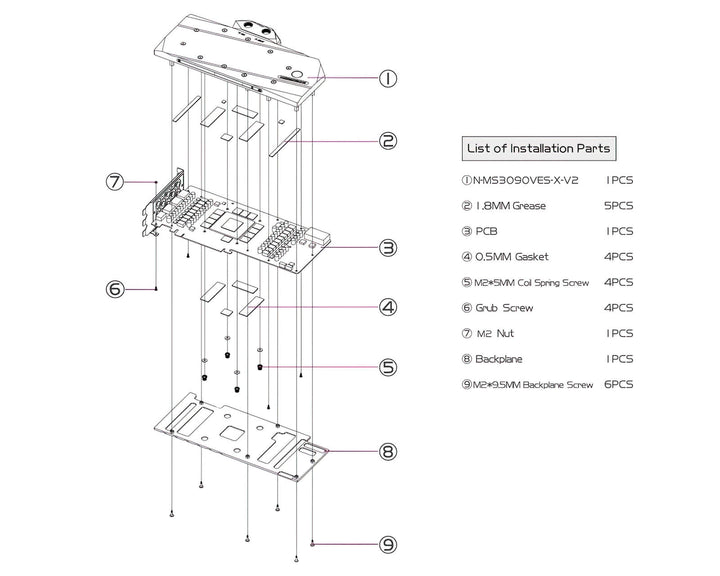 Bykski Full Coverage GPU Water Block and Backplate for MSI RTX 3090 VENTUS (N-MS3090VES-X-V2)