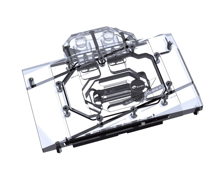 Bykski Full Coverage GPU Water Block and Backplate For GAINWARD GeForce RTX 4070 SUPER Snow Mini (N-GY4070STXMINI-X)