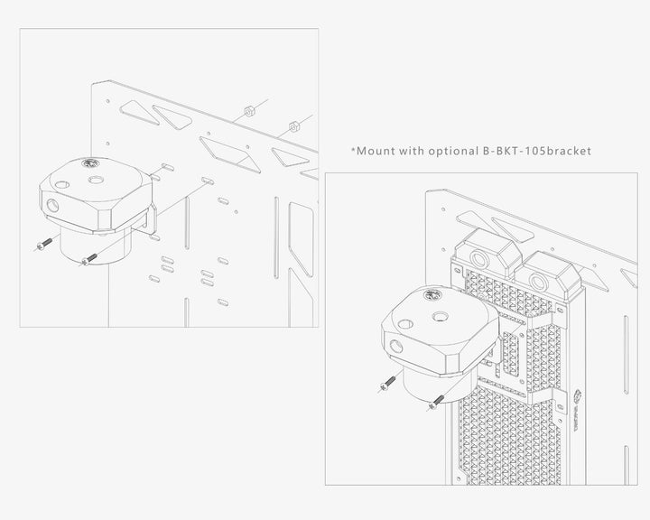 Bykski D5 Pump Top Kit Version 2 - Silver