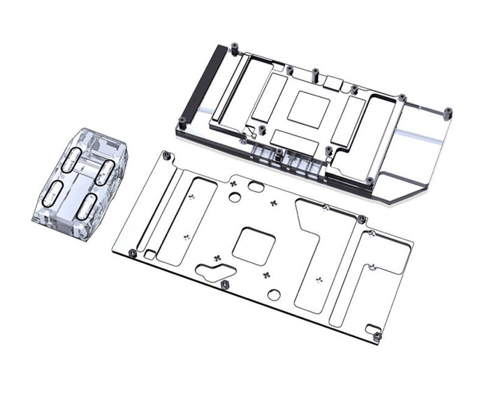 Bykski Full Coverage GPU Water Block w/ Integrated Active Backplate For Colorful iGame Battle-Axe GeForce RTX 3090 24G/3080TI/3080 (N-IG3090ZF-TC-V2)