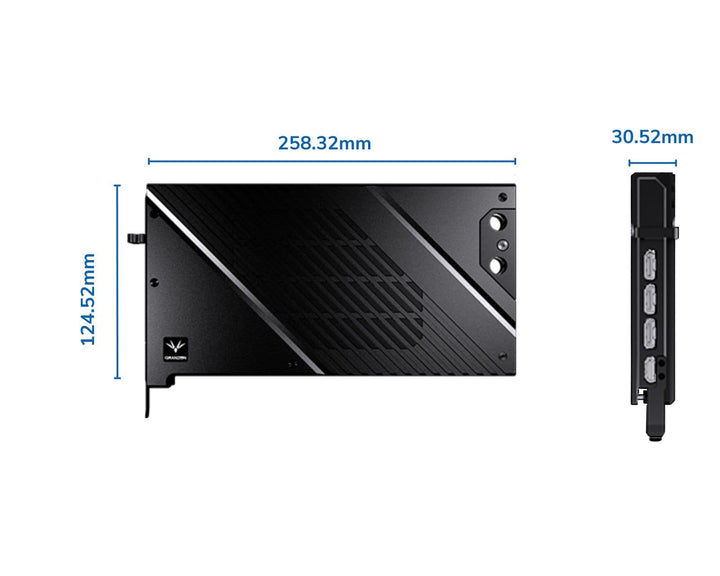 OPEN BOX: Granzon Full Armor GPU Water Block and Backplate For ZOTAC GAMING GeForce RTX 4080/Trinity/AMP Extreme AIRO (GBN-ST4080TQ)