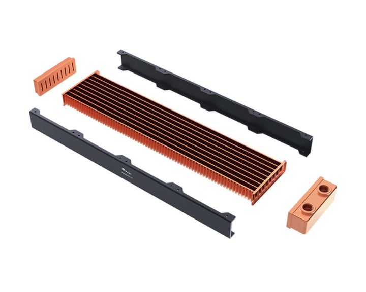 Bykski 80mm x 30mm RC Series Radiator, 80mm x 4, Quad Fan (CR-RD80X4RC-TN)