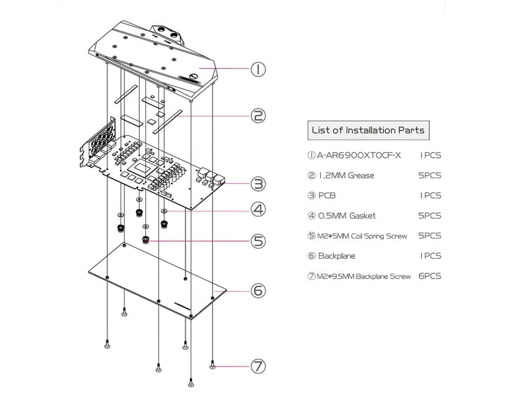 Bykski Full Coverage GPU Water Block and Backplate for Asrock RX6900 XT OC Formula 16G (A-AR6900XTOCF-X)