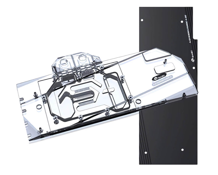 USED:Bykski Full Coverage GPU Water Block and Backplate for Gigabyte RX 6900XT Gaming OC (A-GV6900XTGMOC-X)