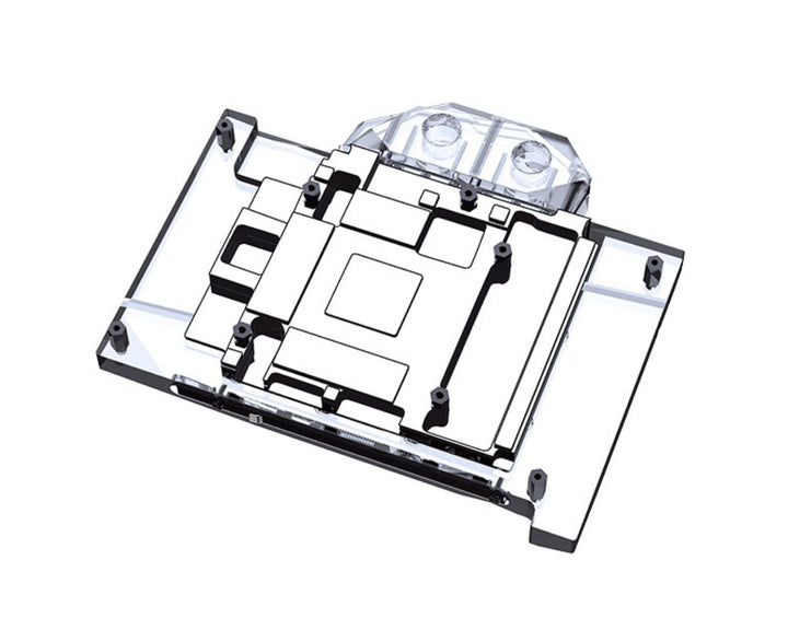 Bykski Full Coverage GPU Water Block and Backplate For Manli GeForce RTX 4070 Super (SELECT MODELS ONLY) (N-ML4070S-X)