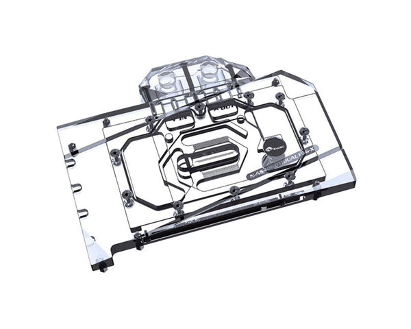 Bykski Full Coverage GPU Water Block and Backplate For ASUS Dual GeForce RTX 4060 Ti OC Edition 16GB (N-AS4060TIDUAL16G-X)