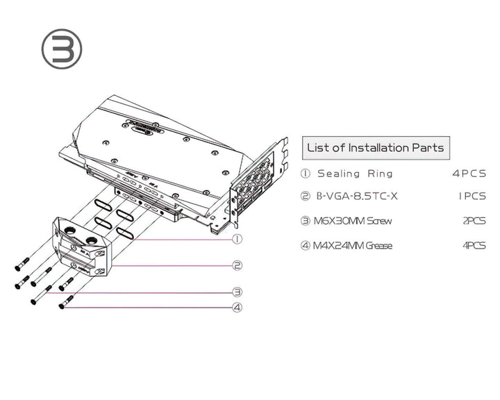 Bykski Full Coverage GPU Water Block w/ Integrated Active Backplate for ASUS TUF RTX 3090 (N-AS3090TUF-TC)