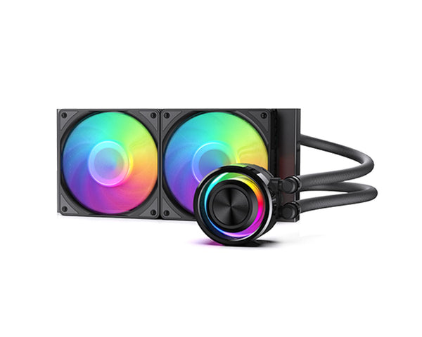 Bykski AIO Integrated Liquid CPU Cooler for Intel LGA1700/1800/115X and AMD Ryzen 9/7/5/3 AM5/AM4 featuring A-RGB Lighting - 240mm (B-FRB240)