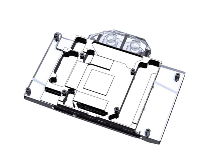 Bykski Full Coverage GPU Water Block and Backplate For GAINWARD GeForce RTX 4070 SUPER Snow Mini (N-GY4070STXMINI-X)