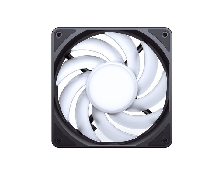 Bykski 9 Blade High Volume 120mm PWM - 5V Addressable RGB(RBW) LED Fan - 3000 RPM / 101.65 CFM / 45.6 DBA (CF-RBW3000EX-X)