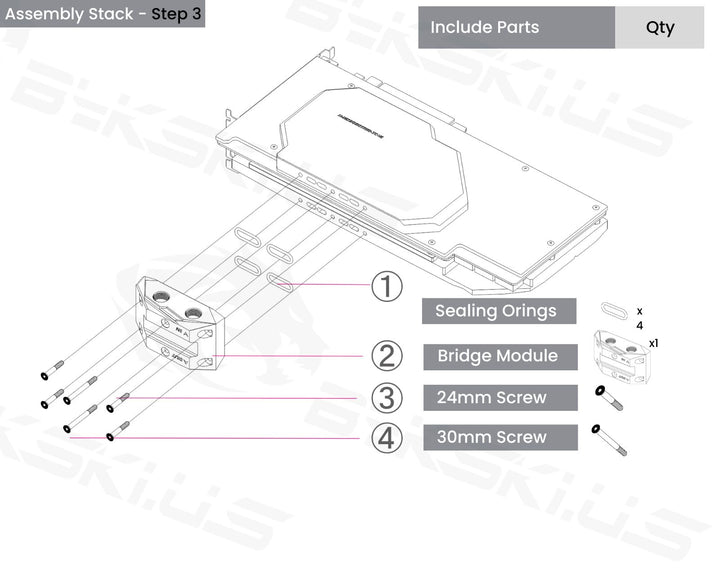 Bykski Full Coverage GPU Water Block w/ Integrated Active Backplate for NVIDIA GeForce RTX 3090 Founders Edition (N-RTX3090FE-TC-V2)