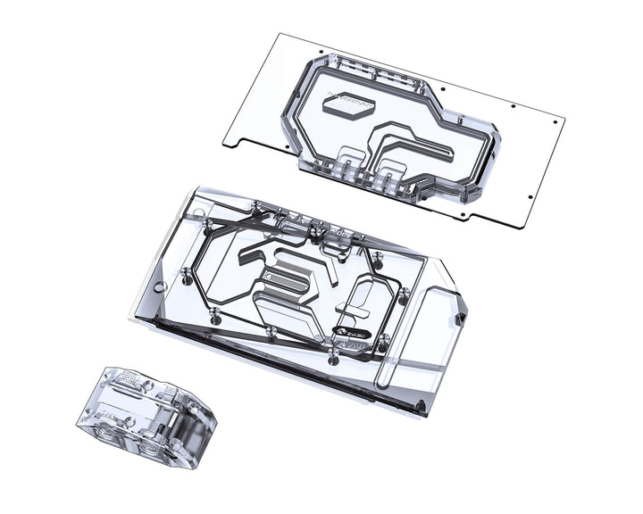 Bykski Full Coverage GPU Water Block w/ Integrated Active Backplate for ASUS TUF RTX 3090 (N-AS3090TUF-TC)