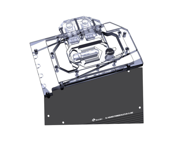 Bykski Full Coverage GPU Water Block and Backplate For ASUS Dual GeForce RTX 4070 SUPER EVO 12GB (N-AS4070SDUALEVO-X)