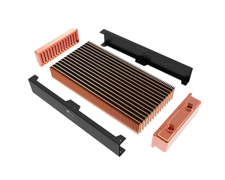 Bykski 480mm x 60mm RC Series Radiator, 120mm x 4, Quad Fan(CR-RD480RC-TK60-V2)