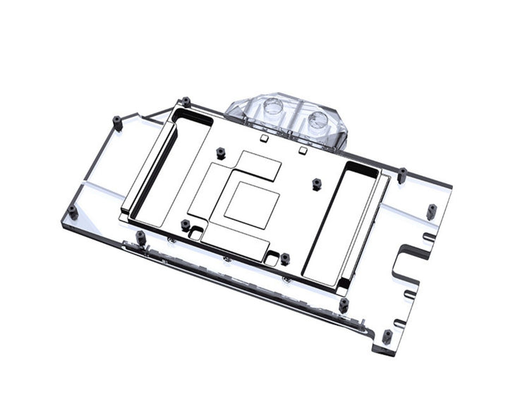 Bykski Full Coverage GPU Water Block and Backplate For ASUS TUF GeForce RTX 4070/4070Ti (SELECT MODELS ONLY) (N-AS4070TITUF-X-V2)