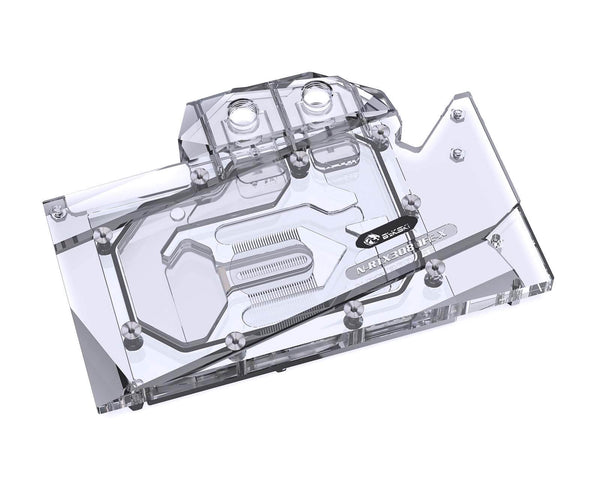 Bykski Full Coverage GPU Water Block and Backplate for RTX 3080 Founders Edition (N-RTX3080FE-X) - Clear