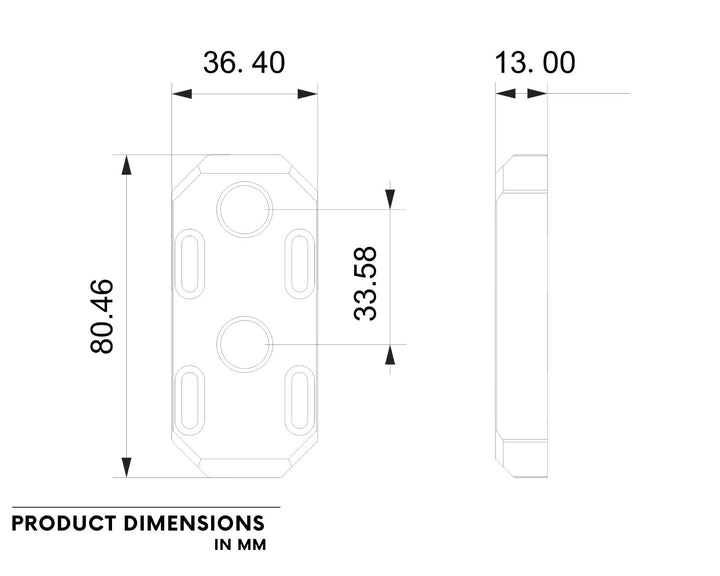 Bykski Distro Plate CPU Port Adjustment Module (RGV-TR18)