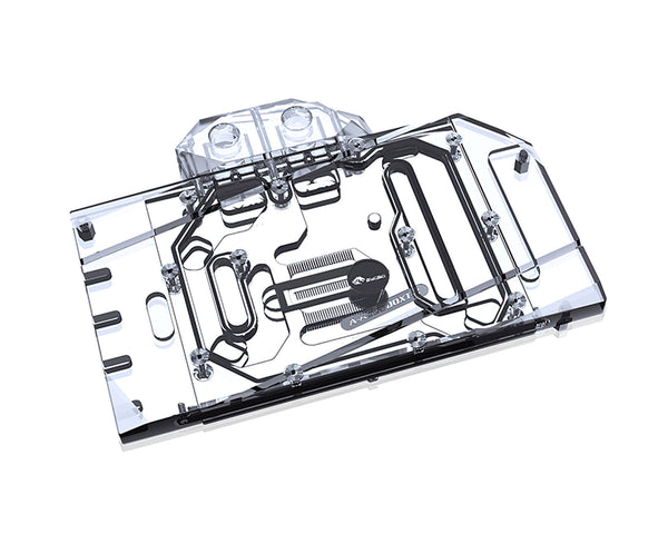 Bykski Full Coverage GPU Water Block and Backplate for ASUS DUAL 6600XT O8G OC Edition (A-AS6600XT-X)