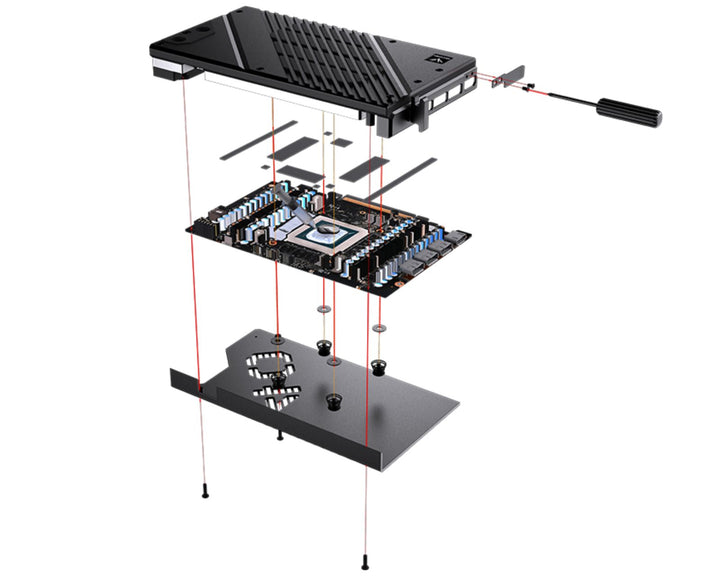 Granzon Full Armor GPU Water Block and Backplate For Colorful Tomahawk GeForce RTX 4090 NB EX-V (GBN-IG4090ZF)