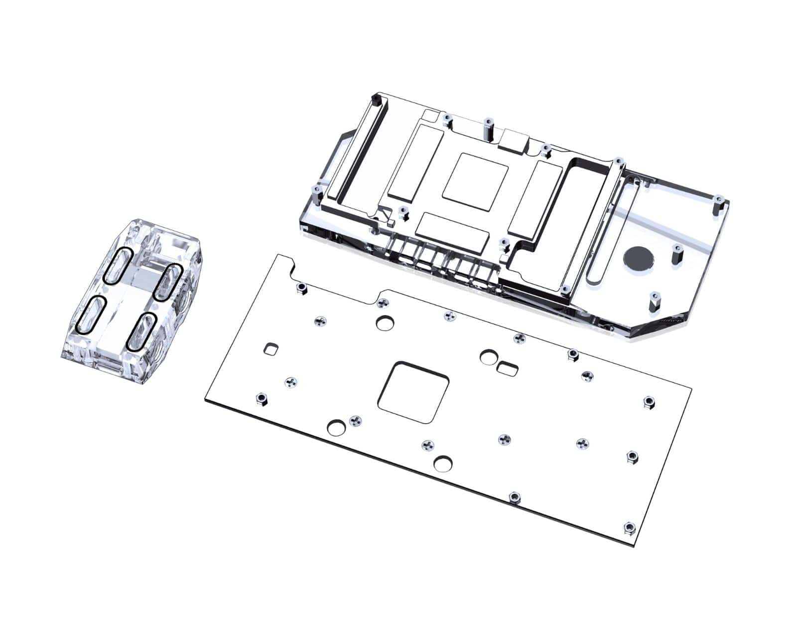 BykskiFullCoverageGPUWaterBlockw/IntegratedActiveBackplateV2forGigabyteRTX3090(N-GV3090GMOC-TC-V2)