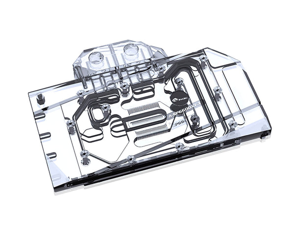 Bykski Full Coverage GPU Water Block and Backplate for Sapphire RX6600 XT Super Platinum (A-SP6600XT-X)